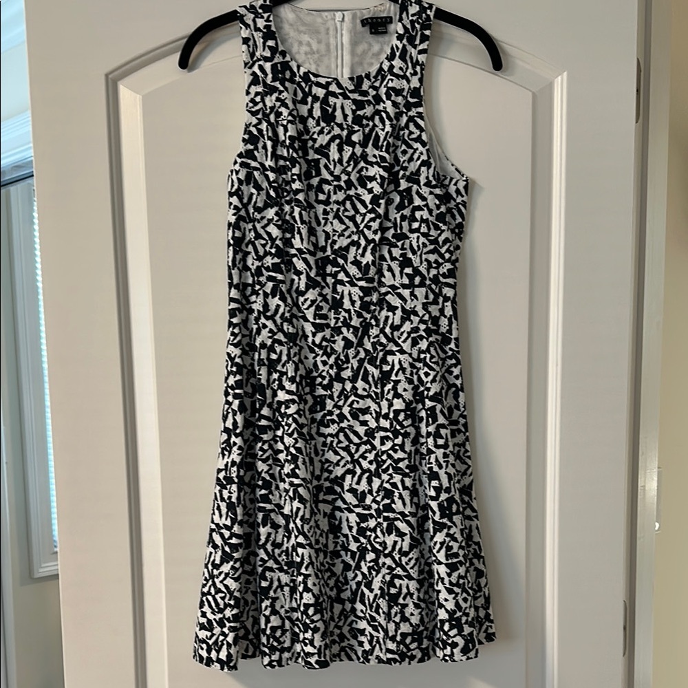 Black and White Patterned Dress